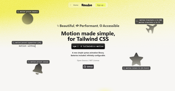 Tailwindcss Motion